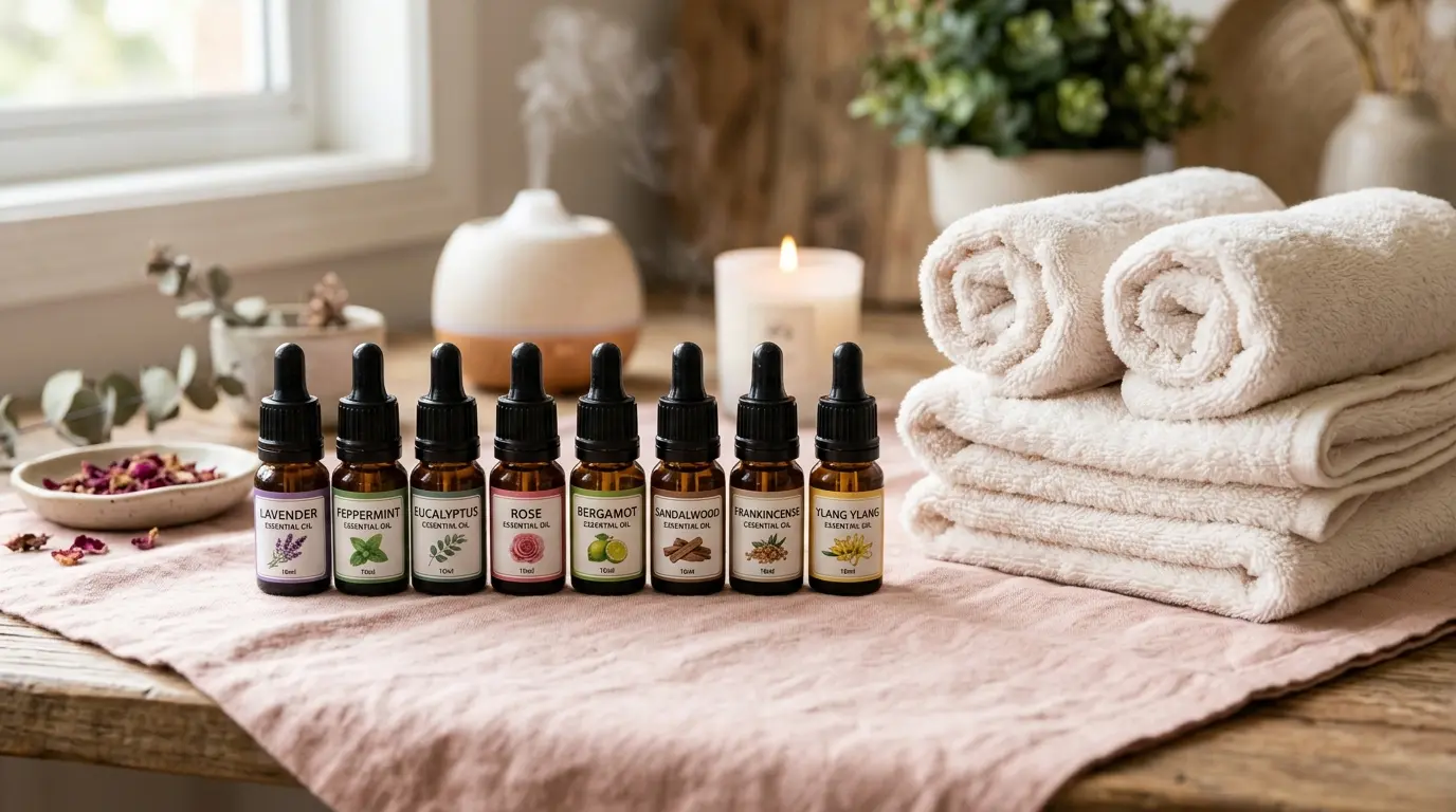 Aromatherapy oils for a home massage in Dubai
